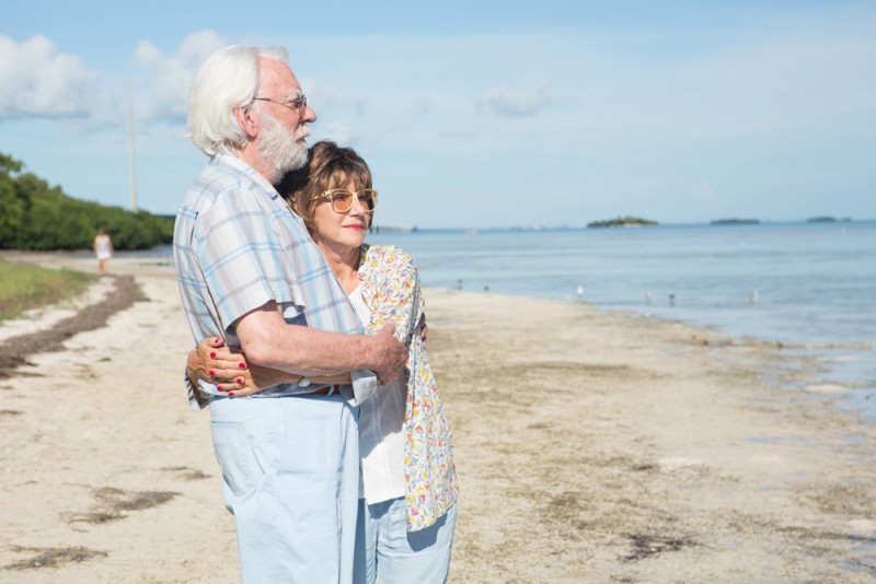 Helen Mirren e Donald Sutherland in &quot;Ella &amp; John - The Leisure Seeker&quot;, regia Paolo Virzì