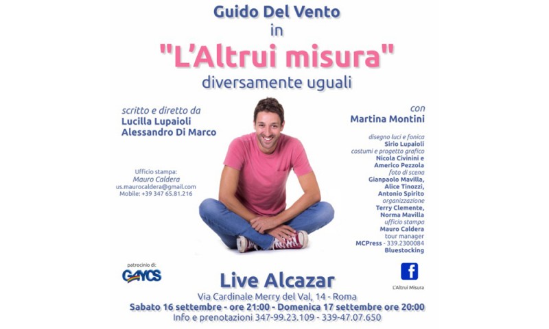 “L’altrui misura” scritto e diretto da Lucilla Lupaioli e Alessandro Di Marco, con Guido Del Vento e Martina Montini