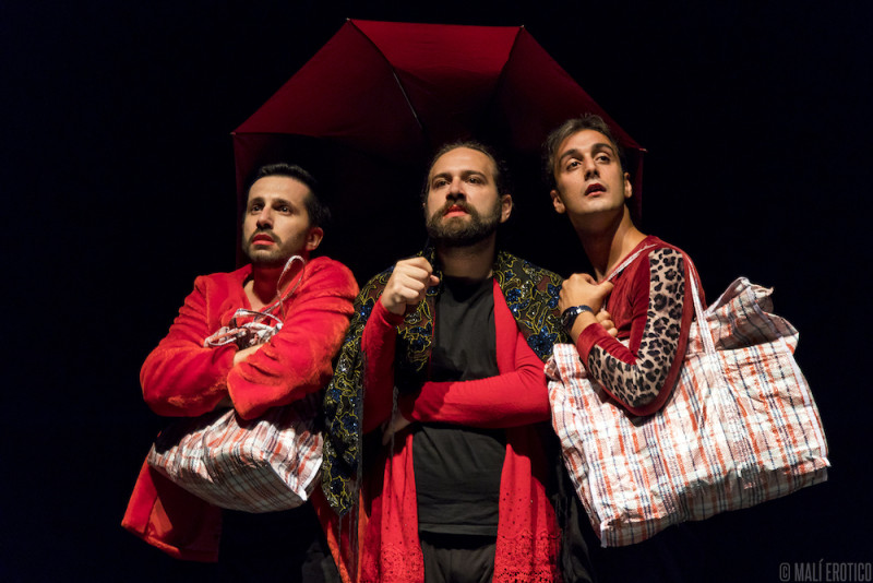 Renato Bisogni, Alessandro Errico e Marco Montecatino in &quot;Il Colloquio&quot;, regia Eduardo Di Pietro