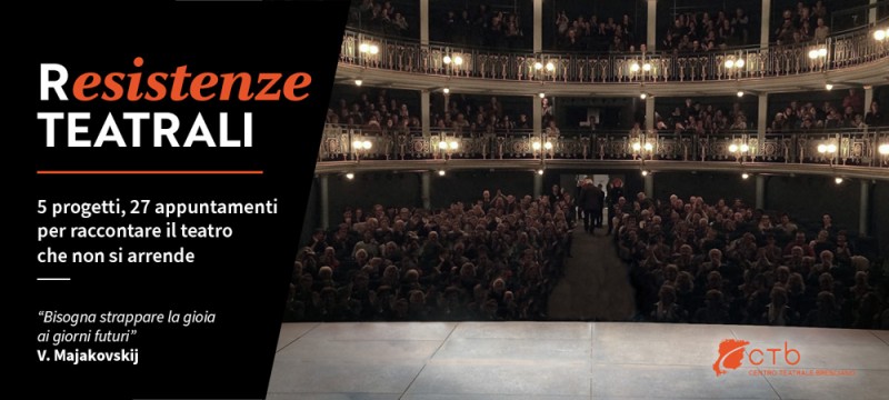 Il teatro è uno spazio democratico, fondato sul lavoro. Gian Mario Bandera, direttore del Ctb, illustra le iniziative online del ciclo «R-esistenze teatrali».. -di Nicola Arrigoni